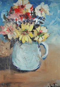 STILL LIFE, THE ENAMEL JUG by Alan Beers at Ross's Online Art Auctions