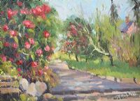 RHODODENDRON WALK by Liam Treacy at Ross's Online Art Auctions