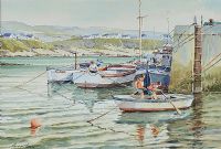 YOUNG SAILORS, PORTBALLINTRAE by Martin Hasson at Ross's Online Art Auctions