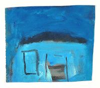 BLUE HOUSE by Basil Blackshaw HRHA HRUA at Ross's Online Art Auctions