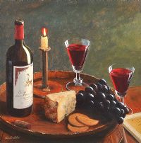 TABLE TOP, STILL LIFE by Alan Bradshaw at Ross's Online Art Auctions