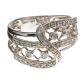 9CT WHITE GOLD AND DIAMOND DRESS RING at Ross's Online Art Auctions