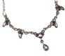 STERLING SILVER NECKLCAE SET WITH AMETHYSTS at Ross's Online Art Auctions