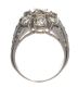 18CT WHITE GOLD AND DIAMOND 1950'S COCKTAIL RING at Ross's Online Art Auctions