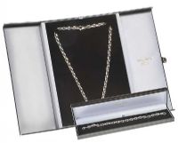 STERLING SILVER NECKLACE AND BRACELET SUITE WITH BOXES at Ross's Online Art Auctions