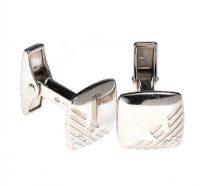 STERLING SILVER EMPORIO ARMANI CUFFLINKS at Ross's Online Art Auctions