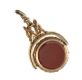 ANTIQUE SWIVEL FOB SET WITH BLOODSTONE AND CARNELIAN at Ross's Online Art Auctions