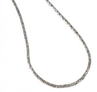 STERLING SILVER WOVEN LINK CHAIN at Ross's Online Art Auctions