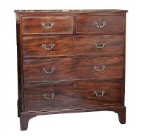 ANTIQUE MAHOGANY CHEST OF DRAWERS at Ross's Online Art Auctions