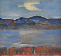 DARK SKIES OVER THE LOUGH by George Gault at Ross's Online Art Auctions