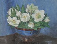 BOWL OF FLOWERS by M.K. Banks at Ross's Online Art Auctions