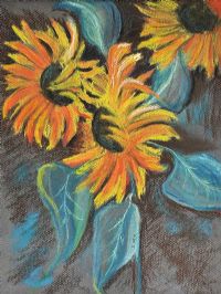 SUNFLOWERS by Felicity Orr at Ross's Online Art Auctions