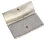VINTAGE 1980'S YSL CLUTCH BAG IN METALLIC SILVER LEATHER at Ross's Online Art Auctions