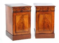 PAIR OF ANTIQUE BEDSIDE LOCKERS at Ross's Online Art Auctions