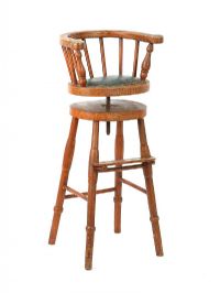 CHILD'S REVOLVING BARBER'S CHAIR at Ross's Online Art Auctions