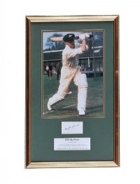 SIGNED PICTURE OF DON BRADMAN at Ross's Online Art Auctions