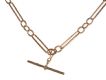 9CT ROSE GOLD ALBERT-STYLE NECKLACE AND BRACELET SET at Ross's Online Art Auctions