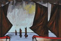 FIVE BOATS by Irish School at Ross's Online Art Auctions