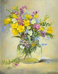 WILD SUMMER FLOWERS by Marjorie Wilson at Ross's Online Art Auctions