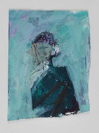 WOMAN IN A HAT by Basil Blackshaw HRHA HRUA at Ross's Online Art Auctions