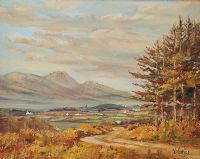 THE MOURNES FROM BUNKERS HILL by Vittorio Cirefice at Ross's Online Art Auctions