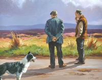 A CHAT IN THE GLENS by Donal McNaughton at Ross's Online Art Auctions