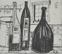 BOTTLES by Gerard Dillon at Ross's Online Art Auctions