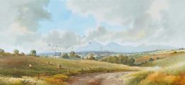 THE MOURNES FROM CRAIGANTLET by Robert B. Higgins at Ross's Online Art Auctions