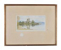 COLOURED ENGRAVING SIGNED R. CRESSWELL BOAK at Ross's Online Art Auctions