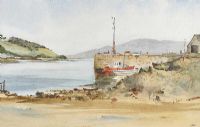 BOATS IN THE HARBOUR by Tom Kerr at Ross's Online Art Auctions
