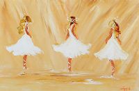 THREE DANCERS by Louise Mansfield at Ross's Online Art Auctions