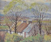IRISH COTTAGE by Robert Taylor Carson RUA at Ross's Online Art Auctions