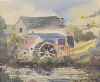 OLD FLAX MILL by Gladys Maccabe HRUA at Ross's Online Art Auctions