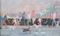 ON THE FRONT AT BANGOR by Cupar Pilson at Ross's Online Art Auctions