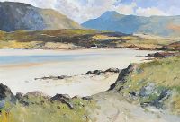 BEACH AT ANNAGRY, DONEGAL by Hugh McIlfatrick at Ross's Online Art Auctions