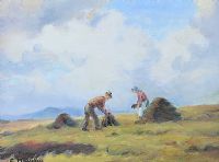 FOOTING THE TURF by Charles McAuley at Ross's Online Art Auctions