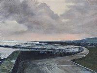PATH BY BELFAST LOUGH by Trevor McElnea at Ross's Online Art Auctions