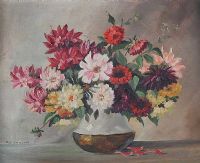 VASE OF FLOWERS by Robertin at Ross's Online Art Auctions