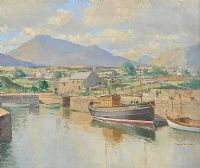 ANNALONG HARBOUR, COUNTY DOWN by Maurice Canning Wilks ARHA RUA at Ross's Online Art Auctions