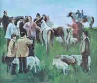 THE HORSE FAIR by Irish School at Ross's Online Art Auctions