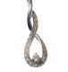 9CT WHITE GOLD AND DIAMOND PENDANT AND CHAIN at Ross's Online Art Auctions