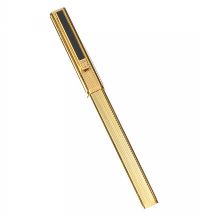 DUNHILL GOLD-PLATED FOUNTAIN PEN AND CASE at Ross's Online Art Auctions