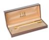 DUNHILL GOLD-PLATED FOUNTAIN PEN AND CASE at Ross's Online Art Auctions