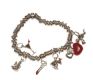 TWO SILVER AND ENAMEL 'SWEETIE' CHARM BRACELETS, ONE BY LINKS OF LONDON at Ross's Online Art Auctions