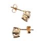 9CT GOLD AND CSARITE STUD EARRINGS at Ross's Online Art Auctions