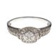 9CT WHITE GOLD AND DIAMOND CLUSTER RING at Ross's Online Art Auctions