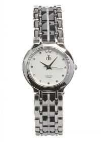 BROOKE AND BENTLEY STAINLESS STEEL AND CERAMIC LADY'S WRIST WATCH at Ross's Online Art Auctions