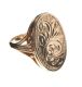 9CT GOLD ENGRAVED LOCKET RING at Ross's Online Art Auctions