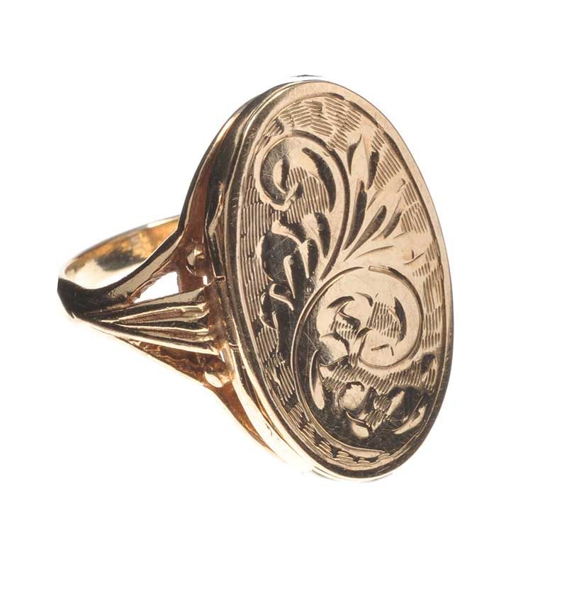 9ct Gold Unique Vintage Ring – Shop Dixi