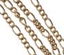 9CT GOLD ALBERT-CHAIN WITH T-BAR AND HARDSTONE-SET SWIVEL FOB at Ross's Online Art Auctions